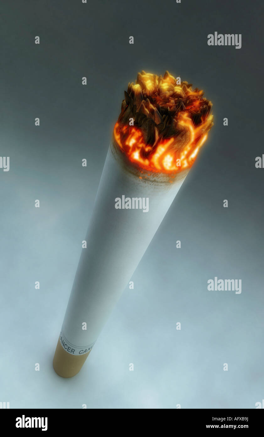 A lighting cigarette Stock Photo Alamy