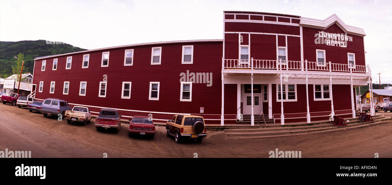 The Dawson City Downtown Hotel Stock Photo Alamy