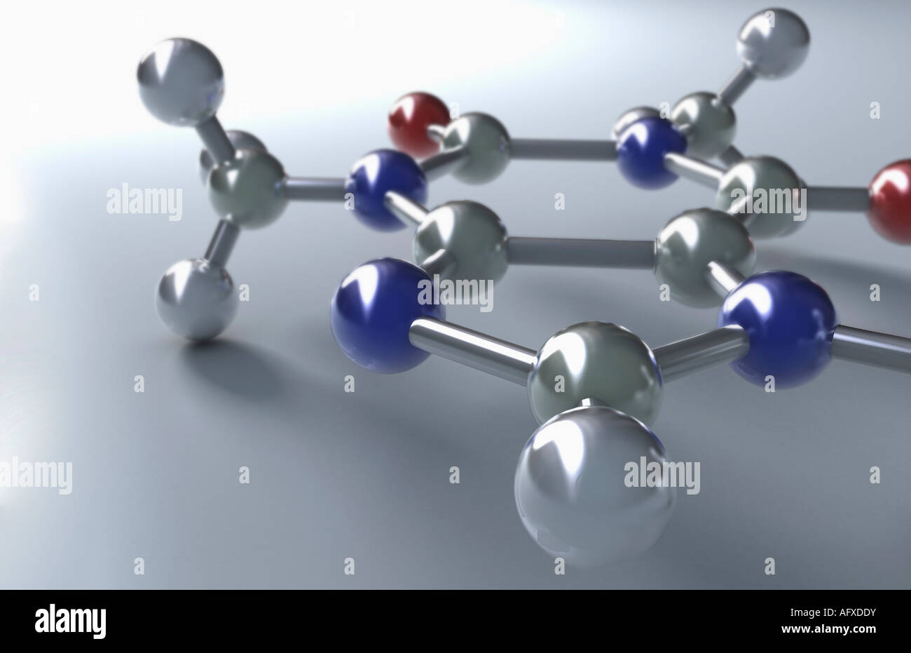 Caffeine molecular structure Stock Photo - Alamy