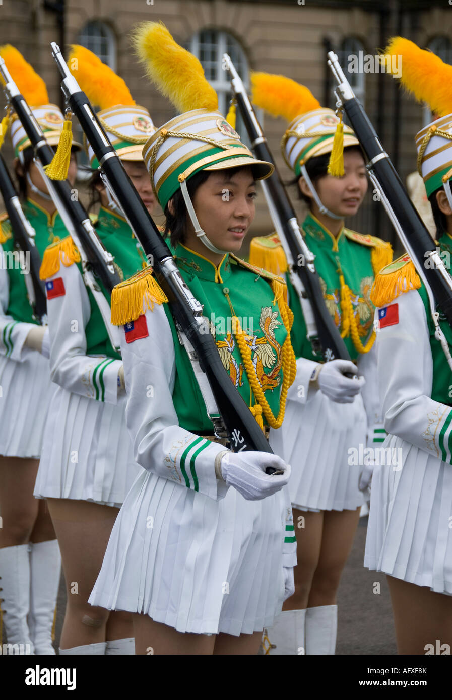 The Taipei First Girls High School marching band Stock Photo Alamy
