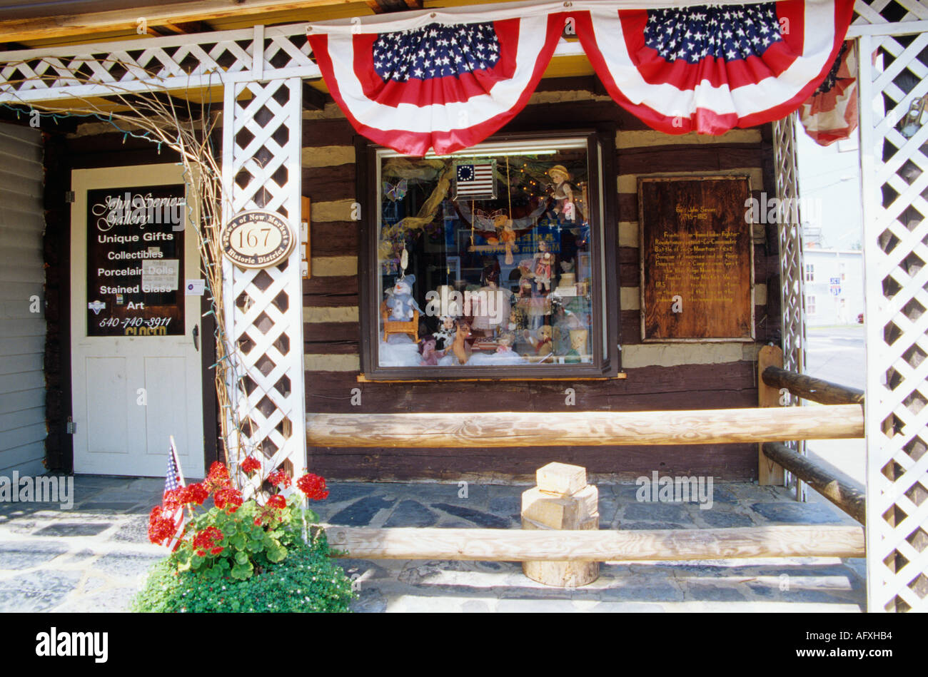 NEW MARKET VIRGINIA USA August Shop on the site of the Fur Trading Post