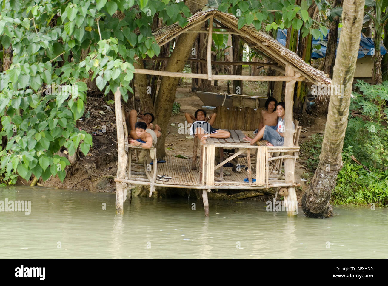 Philippines Bohol Loboc River Visayas Stock Photo