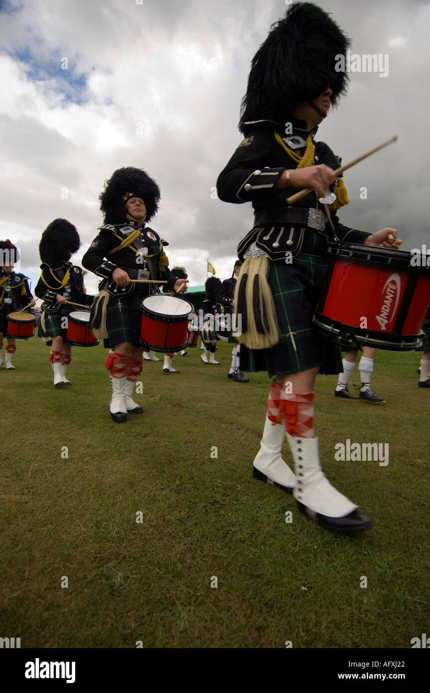Ballater and District Pipe band Stock Photo Alamy