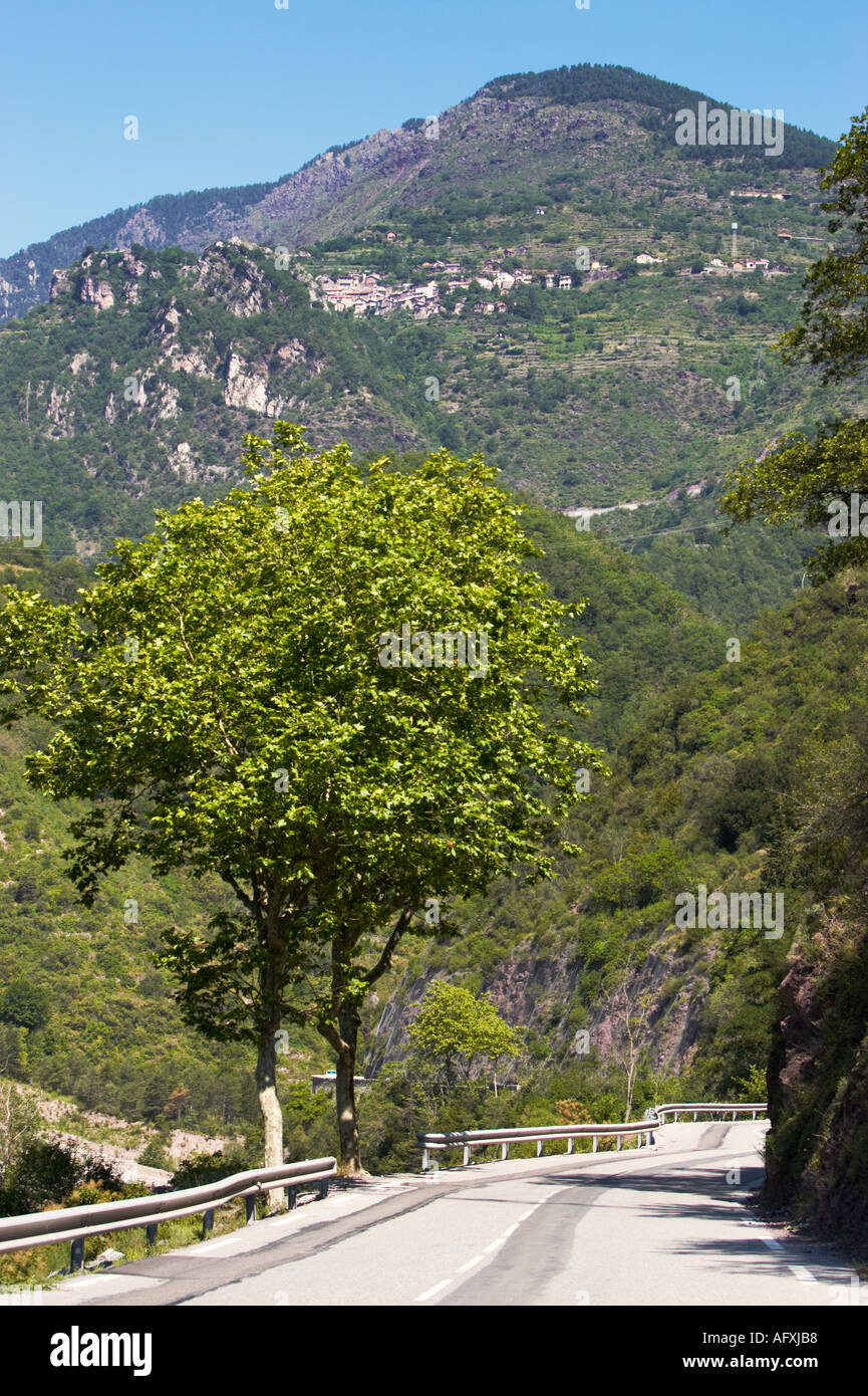 Mountain road in the Alpes Maritimes, France Stock Photo - Alamy