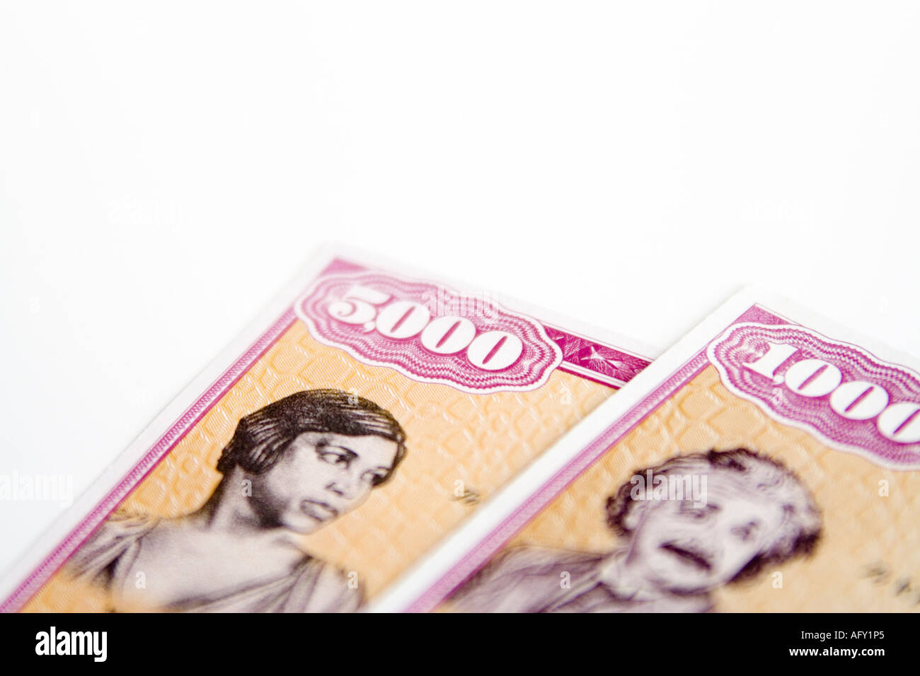 US savings bonds Stock Photo