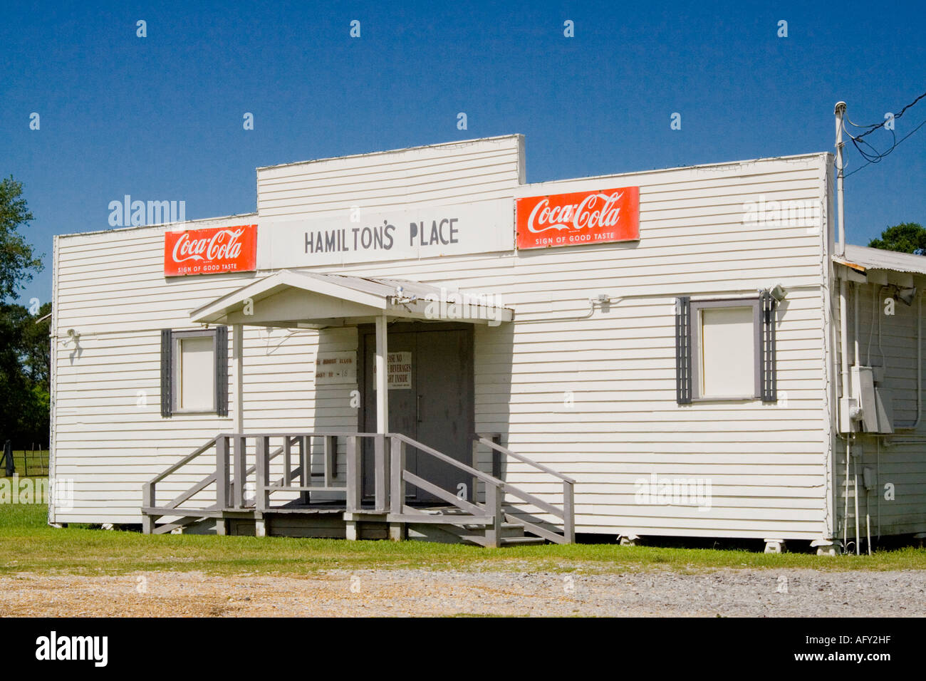 Hamilton's Place; dancehall, 1808 Verot School Road Stock Photo Alamy