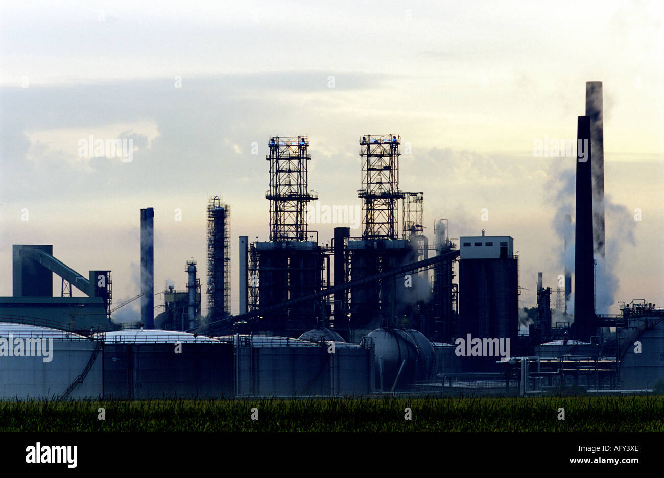 BP oil refinery, Gelsenkirchen, North RhineWestphalia, Germany Stock