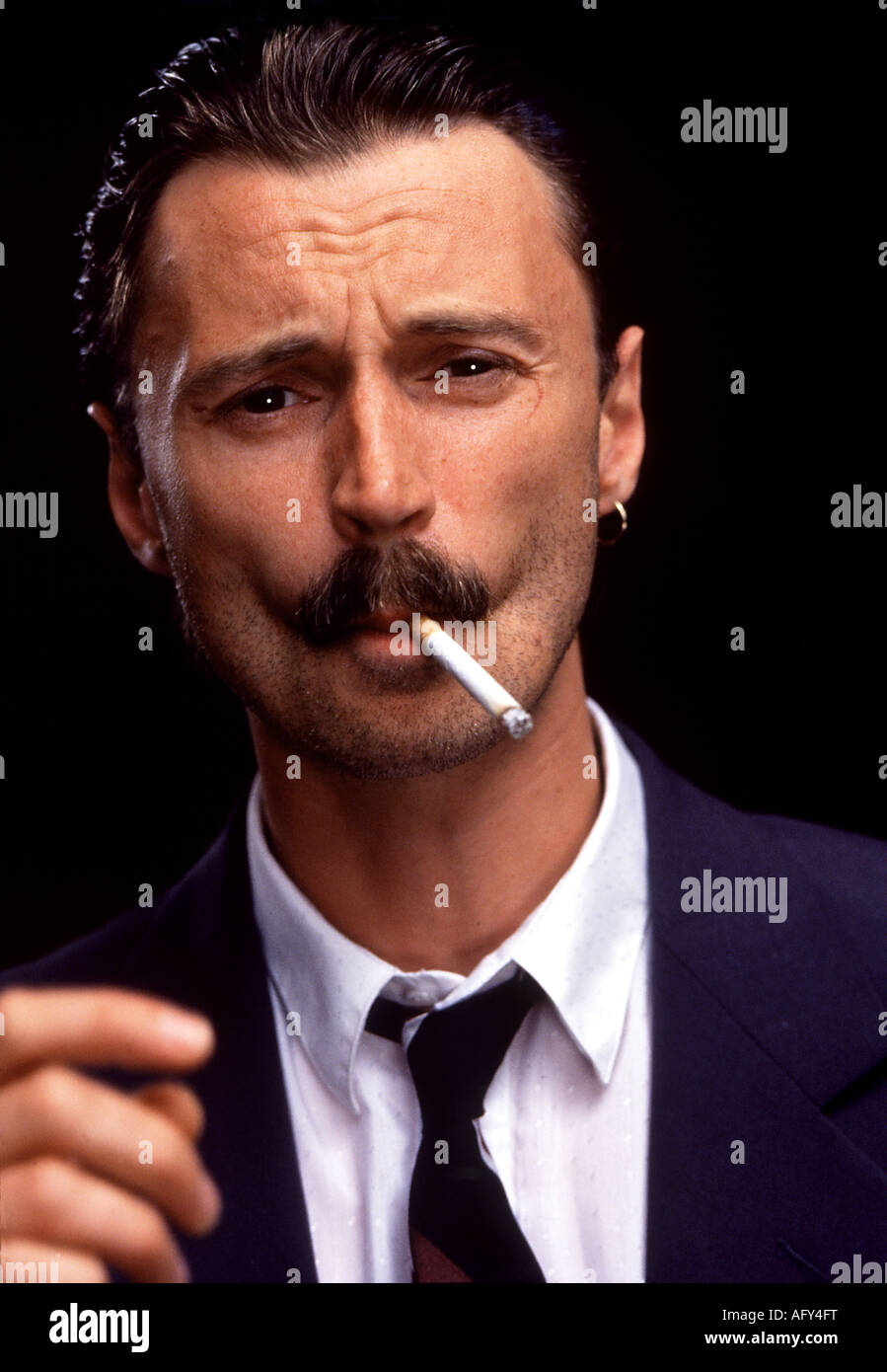 TRAINSPOTTING 1996 Polygram film with Robert Carlyle Stock Photo