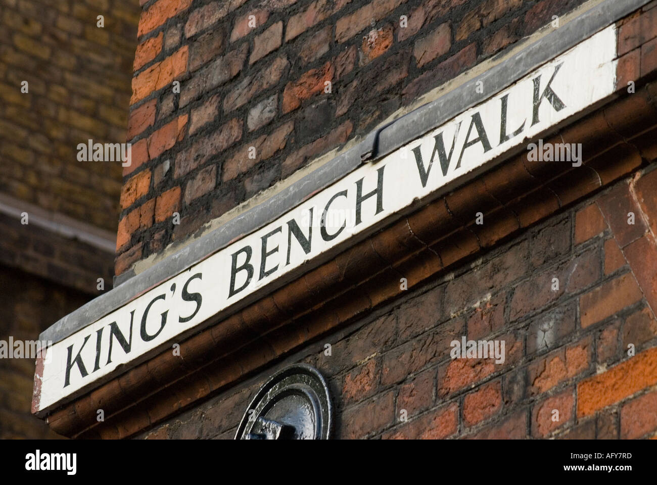 Kings Bench Walk London England Britain Stock Photo