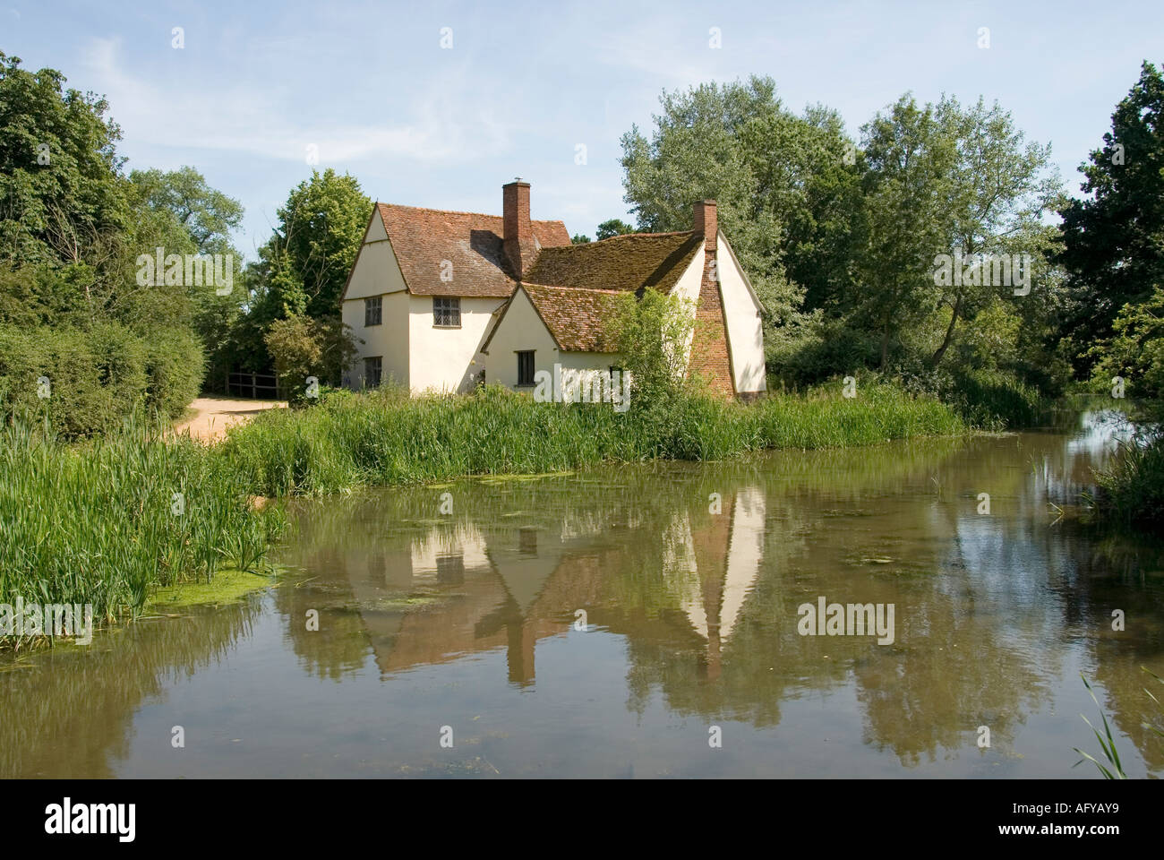 Willy Lotts Dedham Vale cottage an old house on River Stour in Flatford