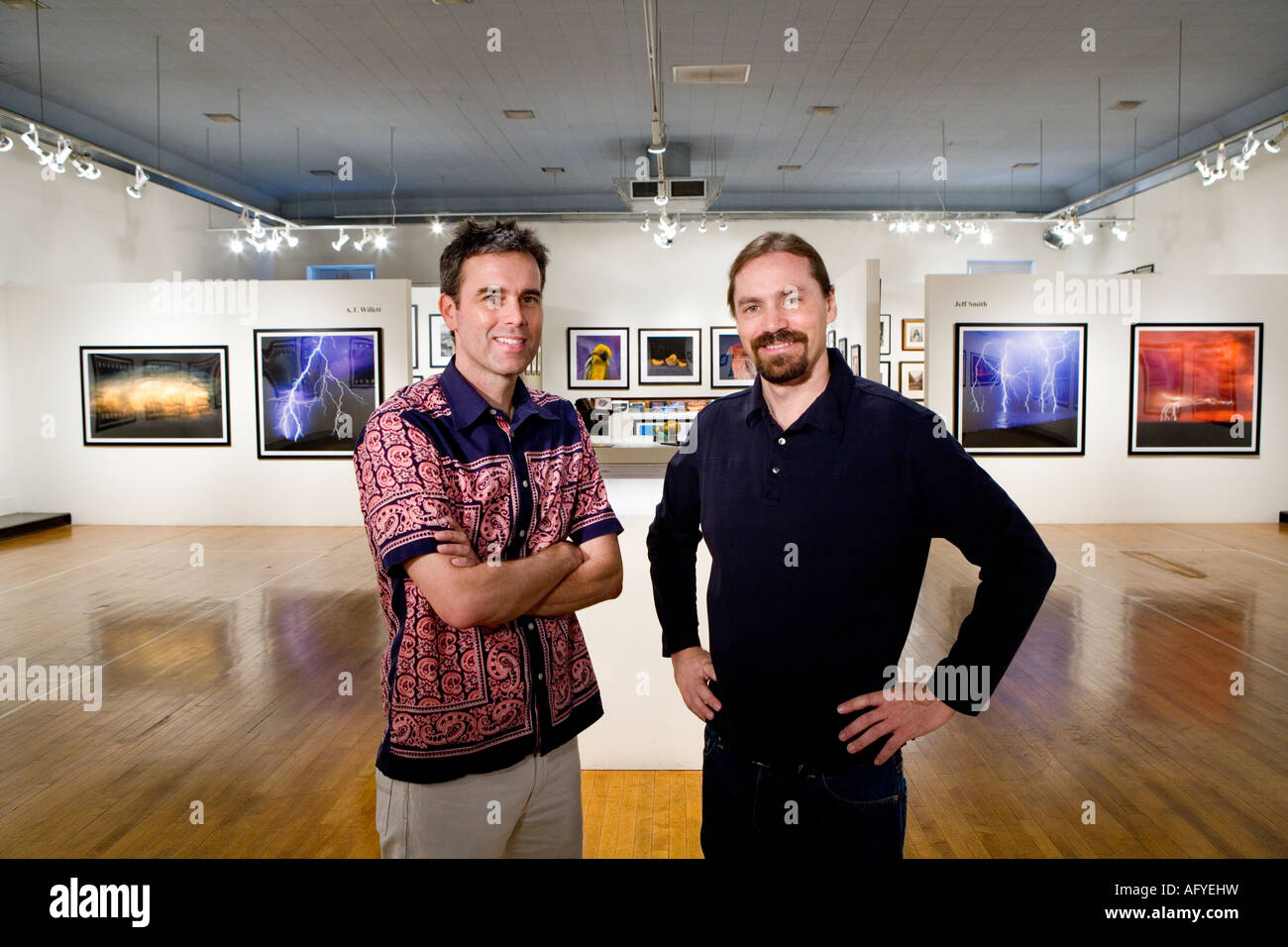 Fine art photographic Giclee prints by photographers A.T. Willett and Jeff Smith at the Etherton Gallery in Tucson, AZ. Stock Photo