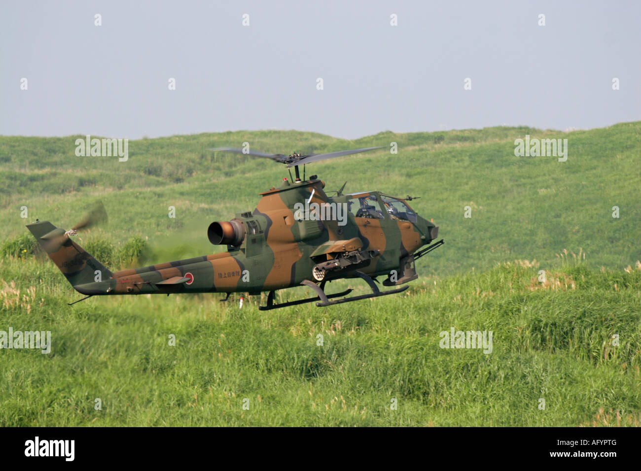 Japan Ground Self Defence Force AH-1 Cobra helicopter Stock Photo