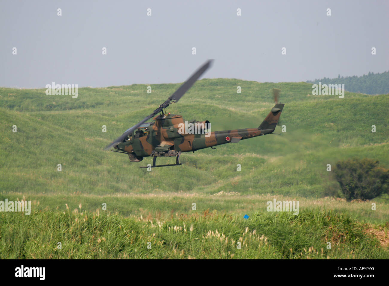 Japan Ground Self Defence Force AH-1 Cobra helicopter Stock Photo