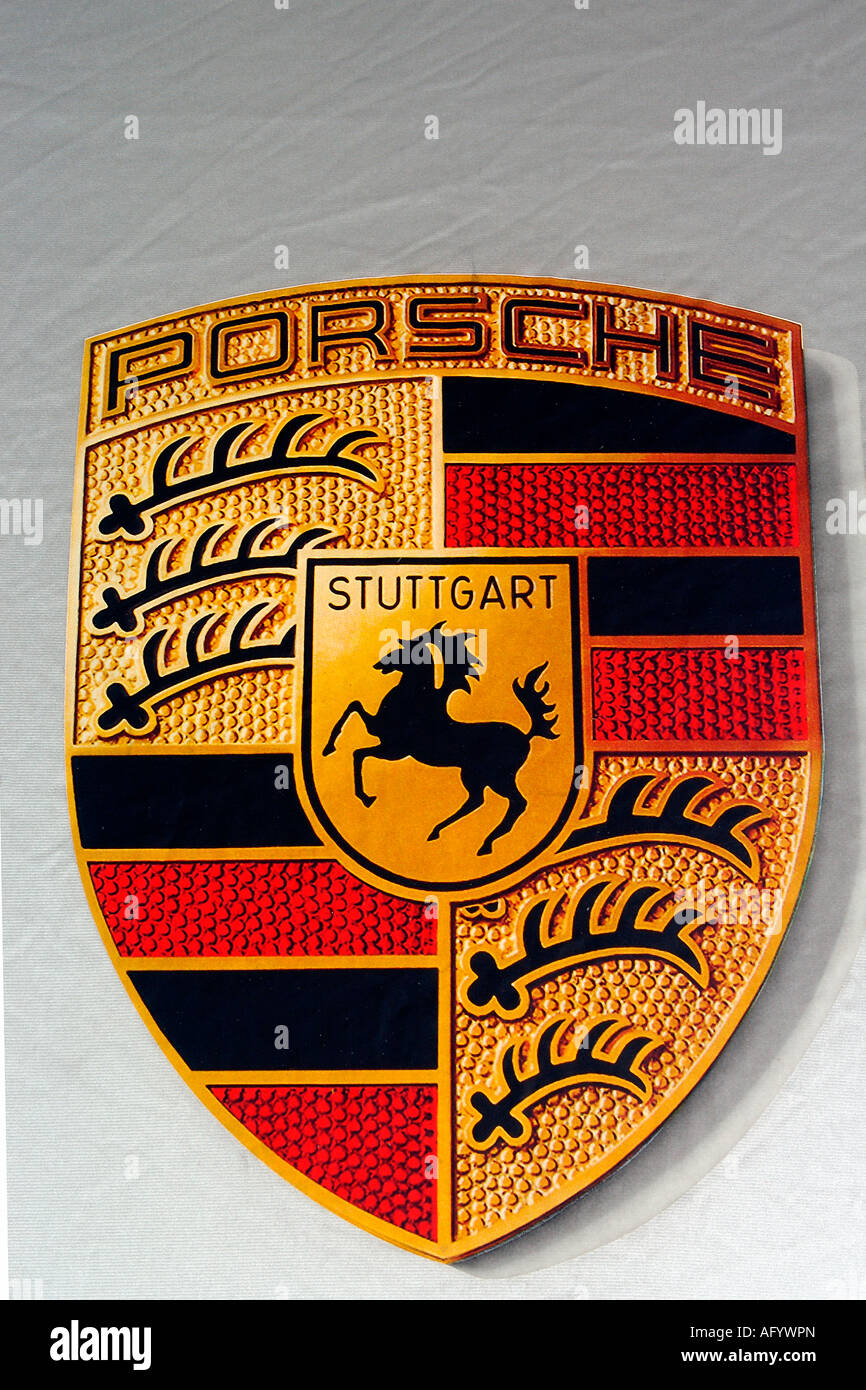Porsche company logo Stock Photo