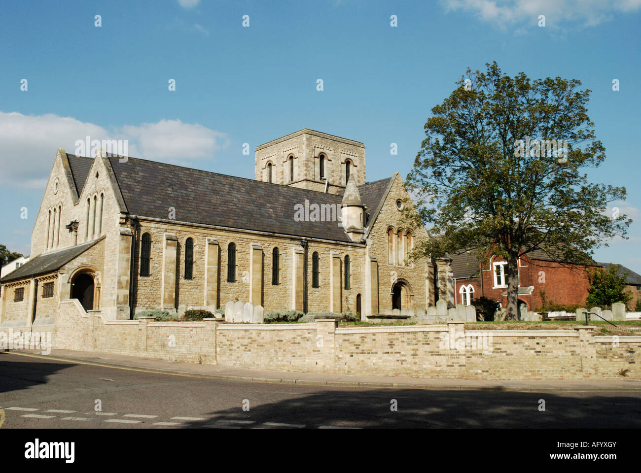 Polish Church of Sacred Heart of Jesus and St Cuthbert Bedford England Stock Photo