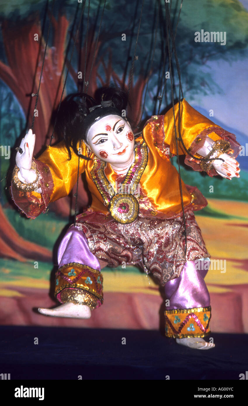 Traditional Dancing puppet in Burma Myanmar Stock Photo Alamy