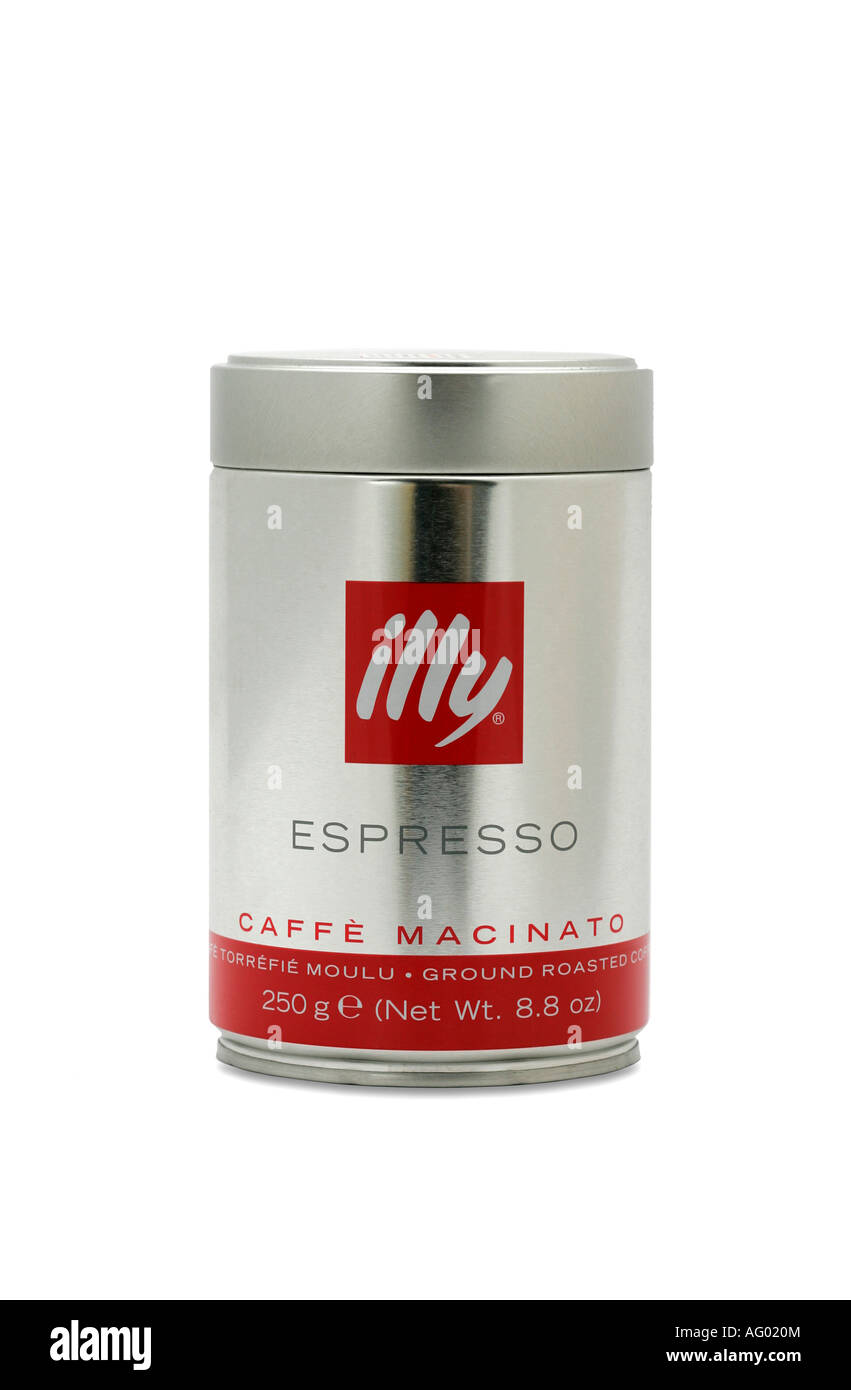 Illy espresso macinato coffee Stock Photo - Alamy