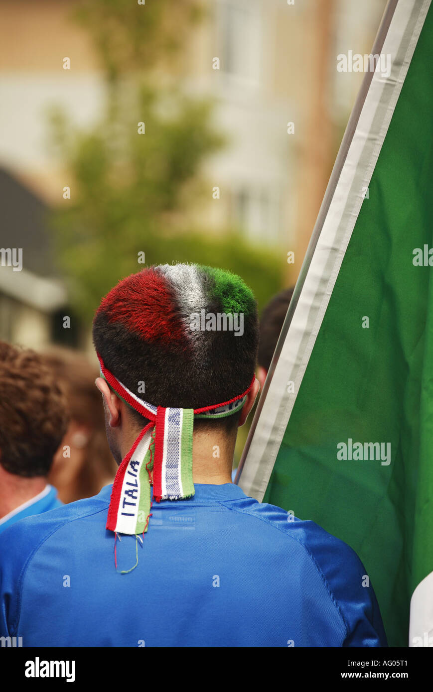 Italian soccer fan Stock Photo