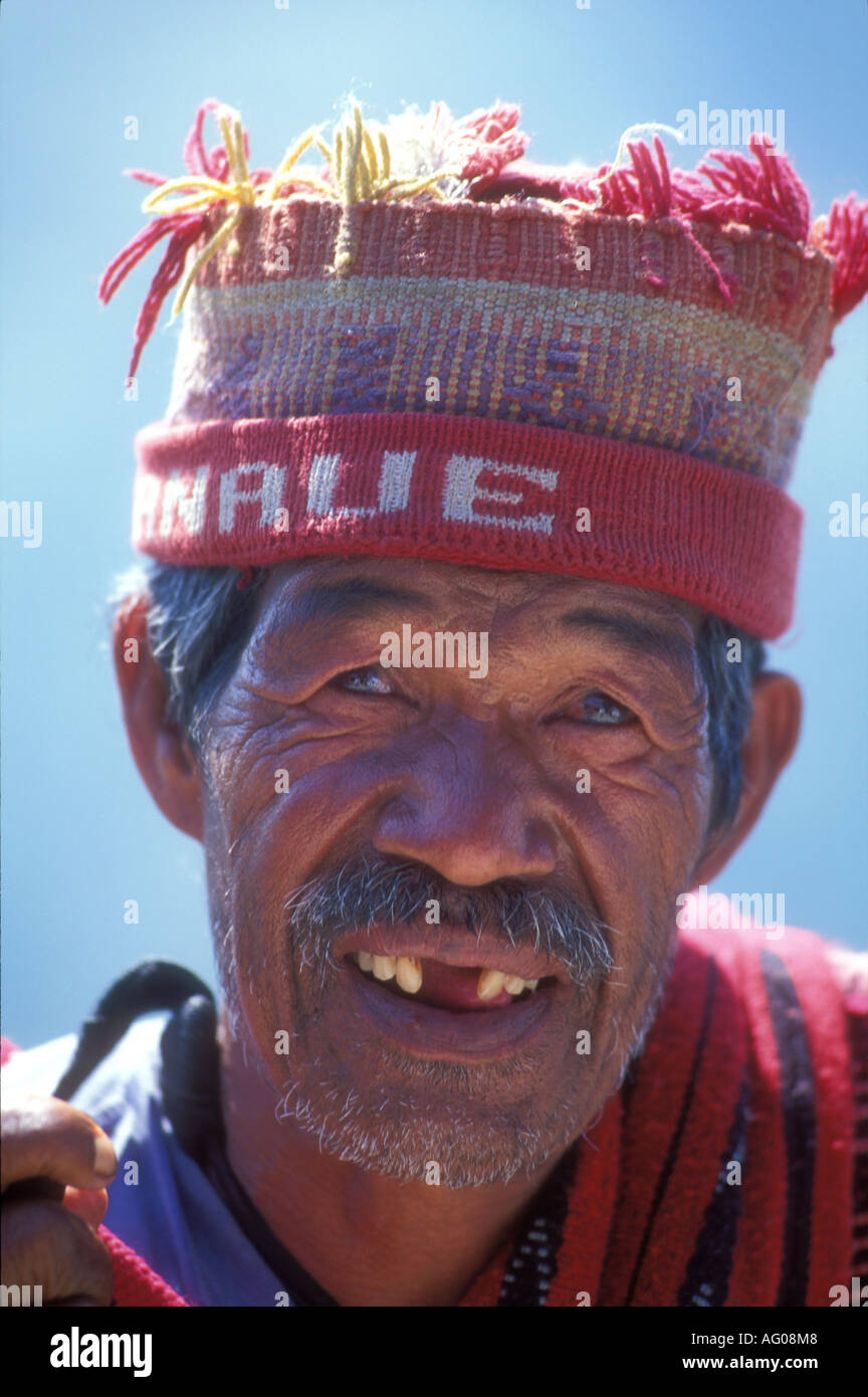 Elderly Ifugao tribesman, Banaue Stock Photo - Alamy