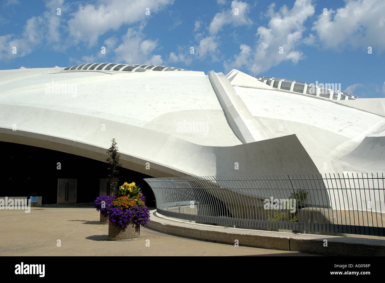 Olympic Stadium entrance Montreal Quebec Canada Stock Photo