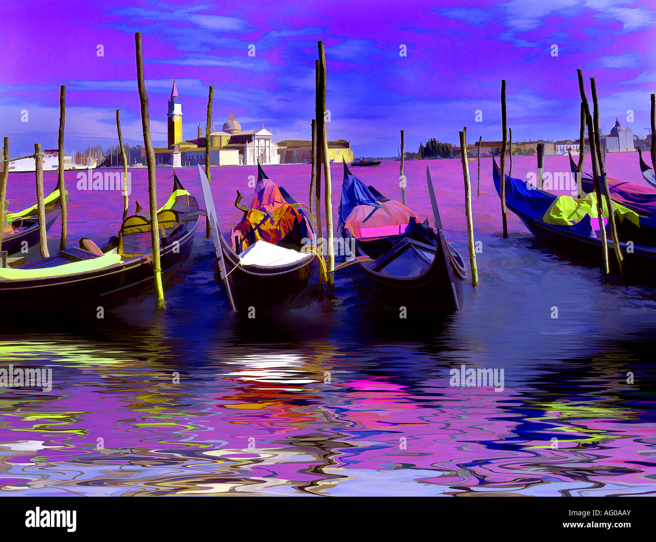 Gondolas, Venice, Italy Stock Photo