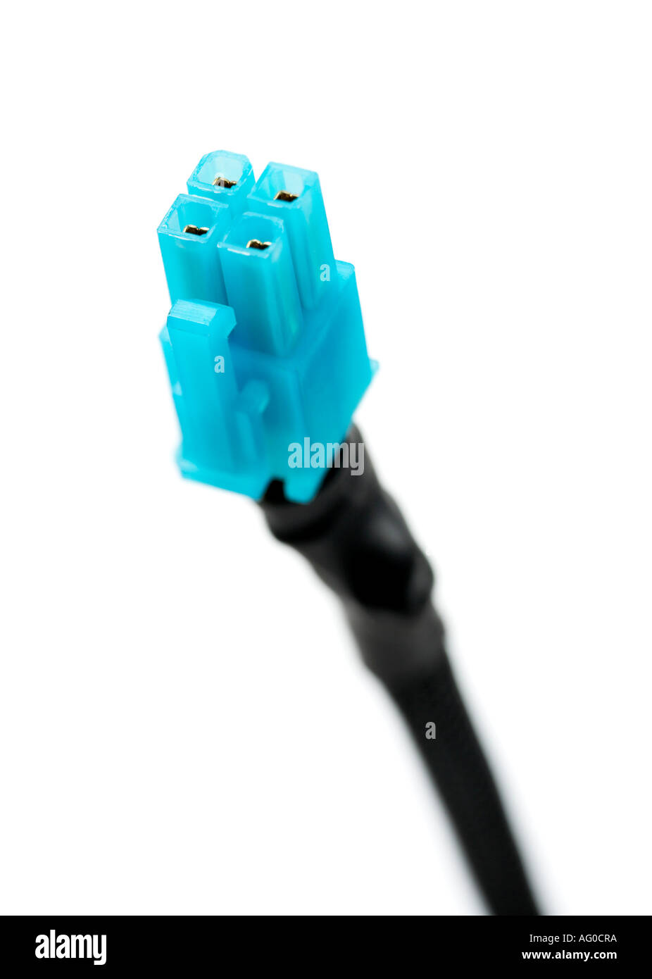 4 Pin 12v PC power connector Stock Photo Alamy