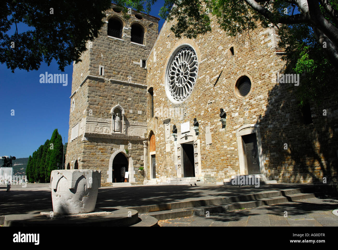 Cathedral of San Giusto Trieste Italy Stock Photo Alamy