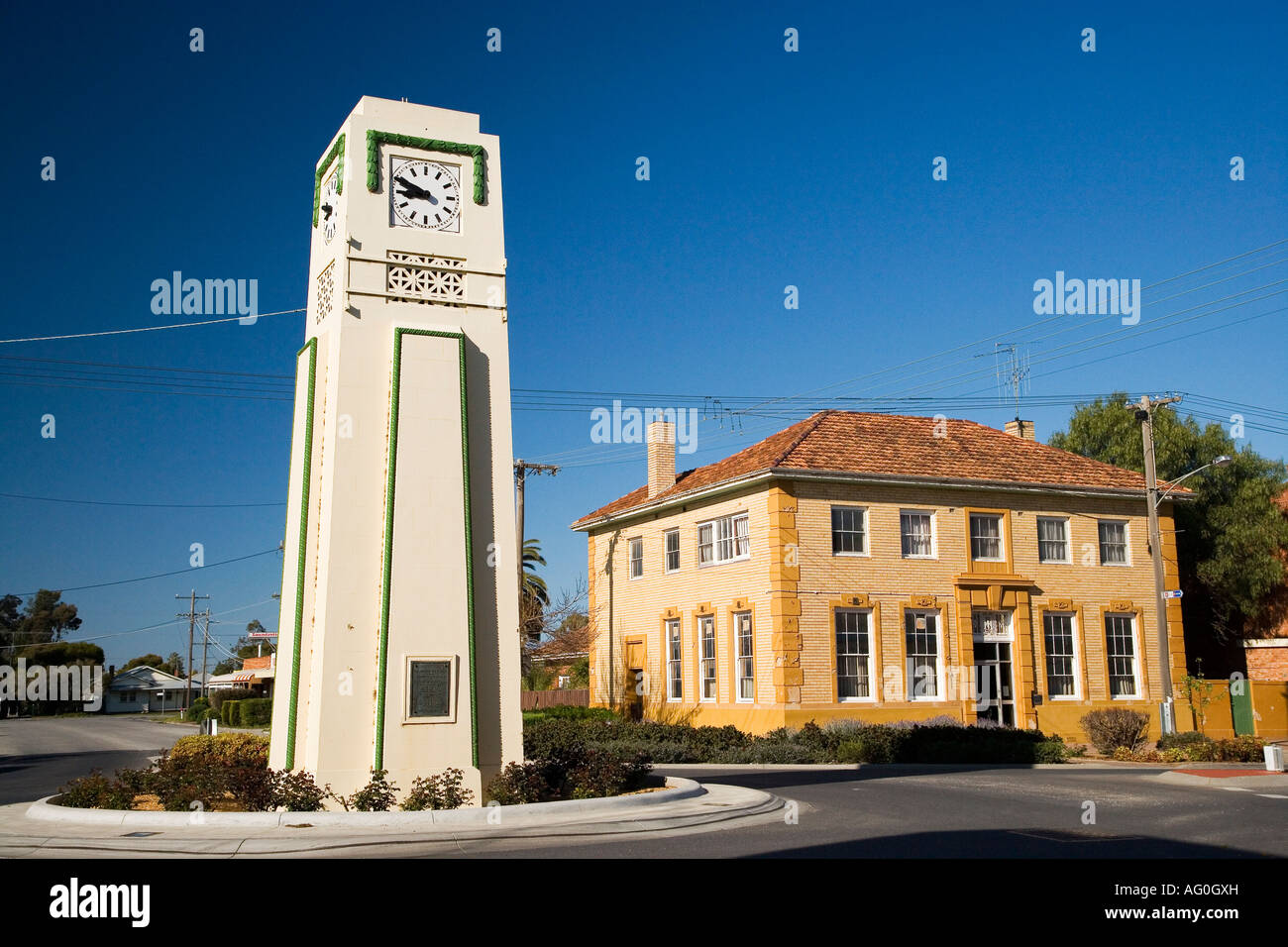 Memorial Tower Kerang Victoria Australia Stock Photo Alamy