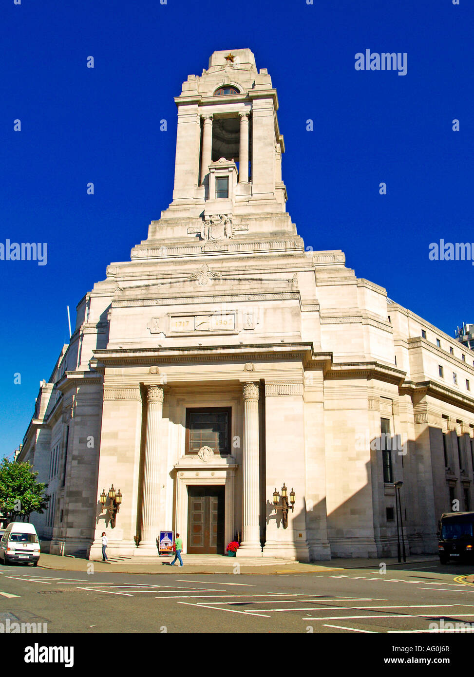 Freemasons Headquarters. London. Stock Photo