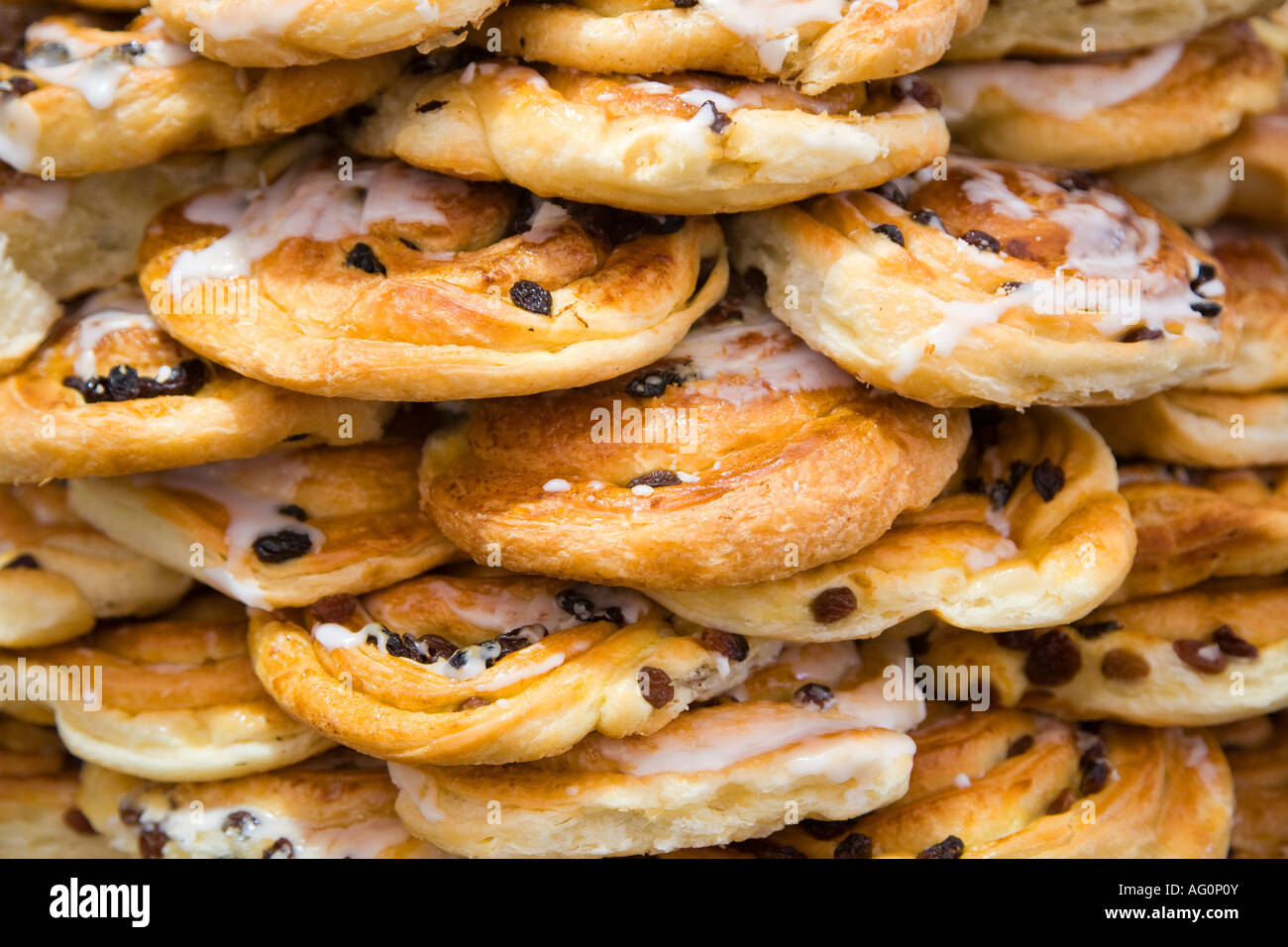 Stack of Danish Pastries Stock Photo Alamy