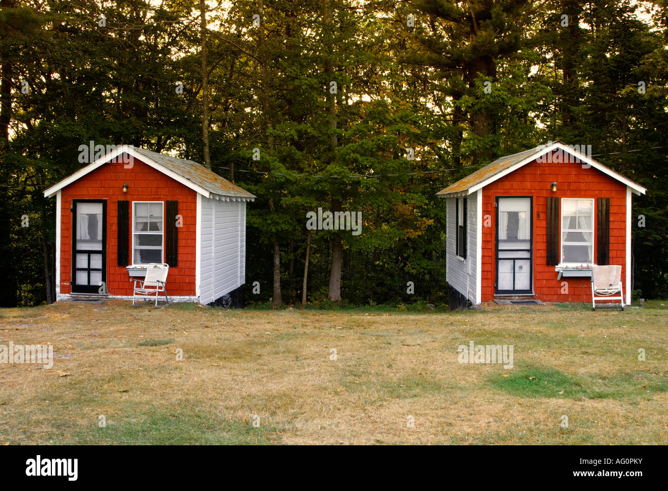 Small Country Weekend Cabins Stock Photo 14056910 Alamy