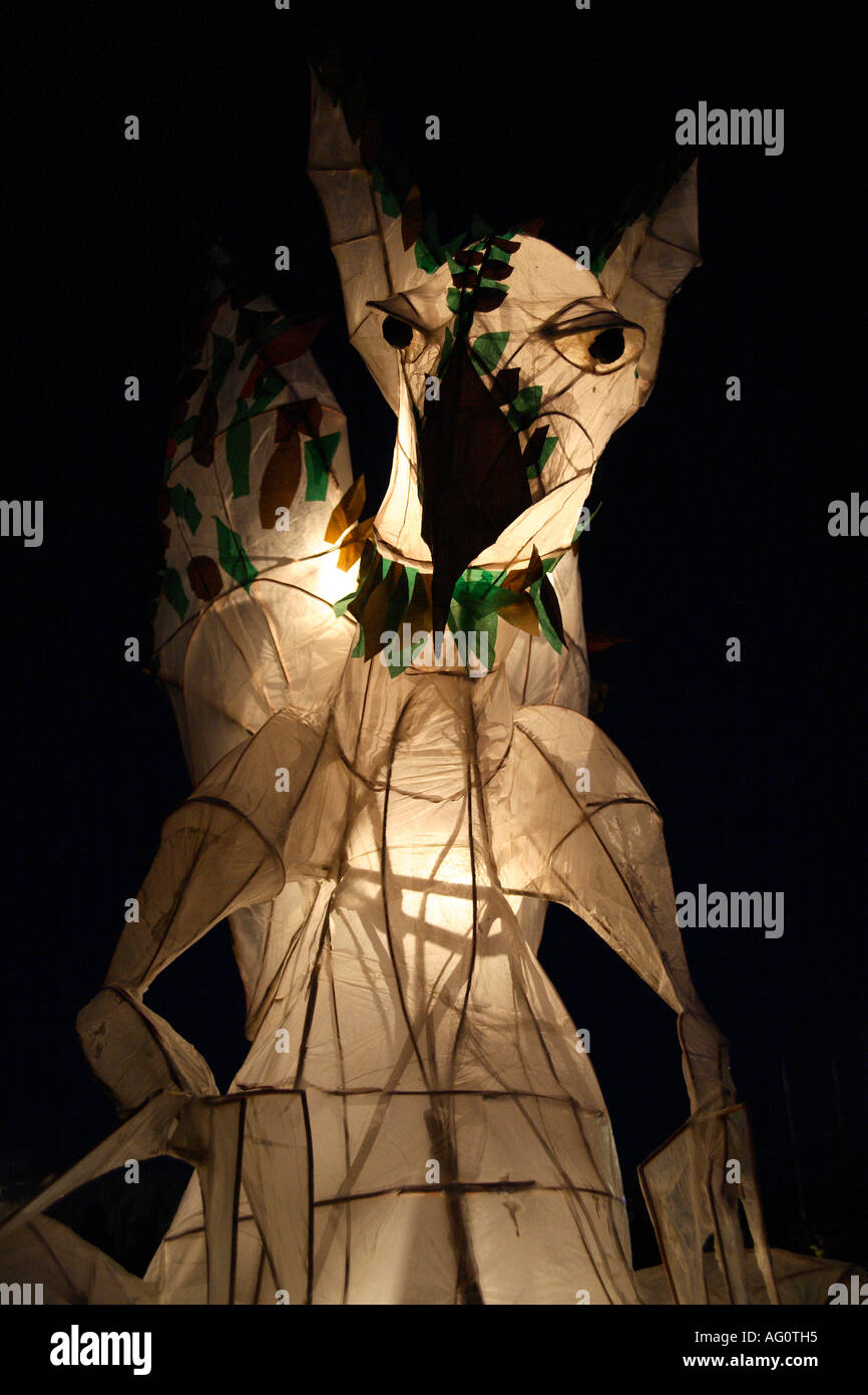 Griffin Lantern. Guilfest music festival, Guildford, England Stock Photo