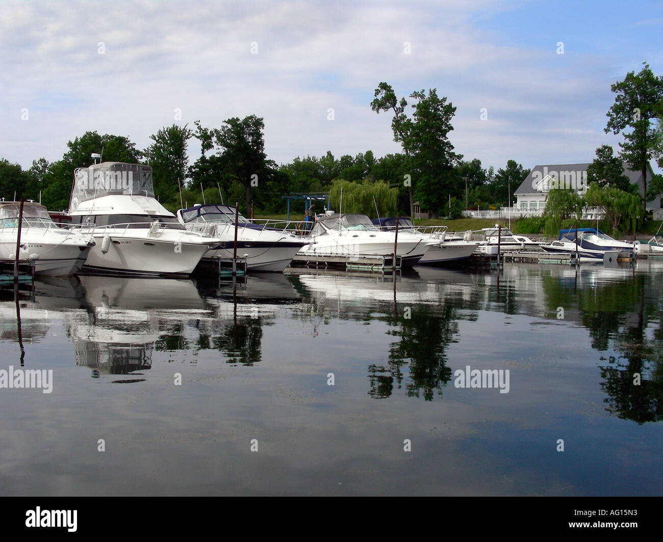 Sodus bay marina Stock Photo Alamy
