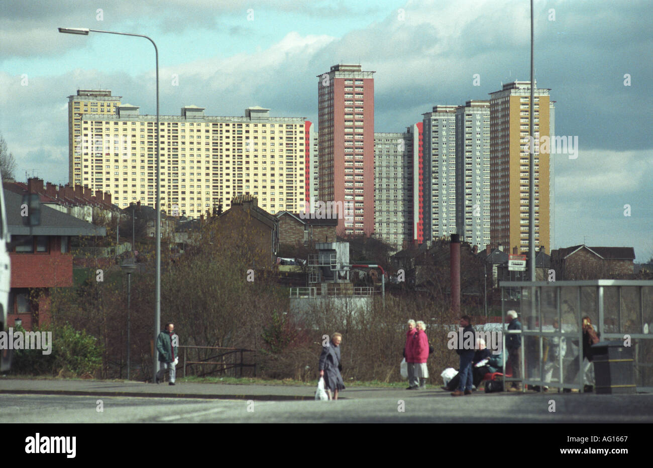 Red Road Flats Glasgow Scotland Stock Photo Alamy