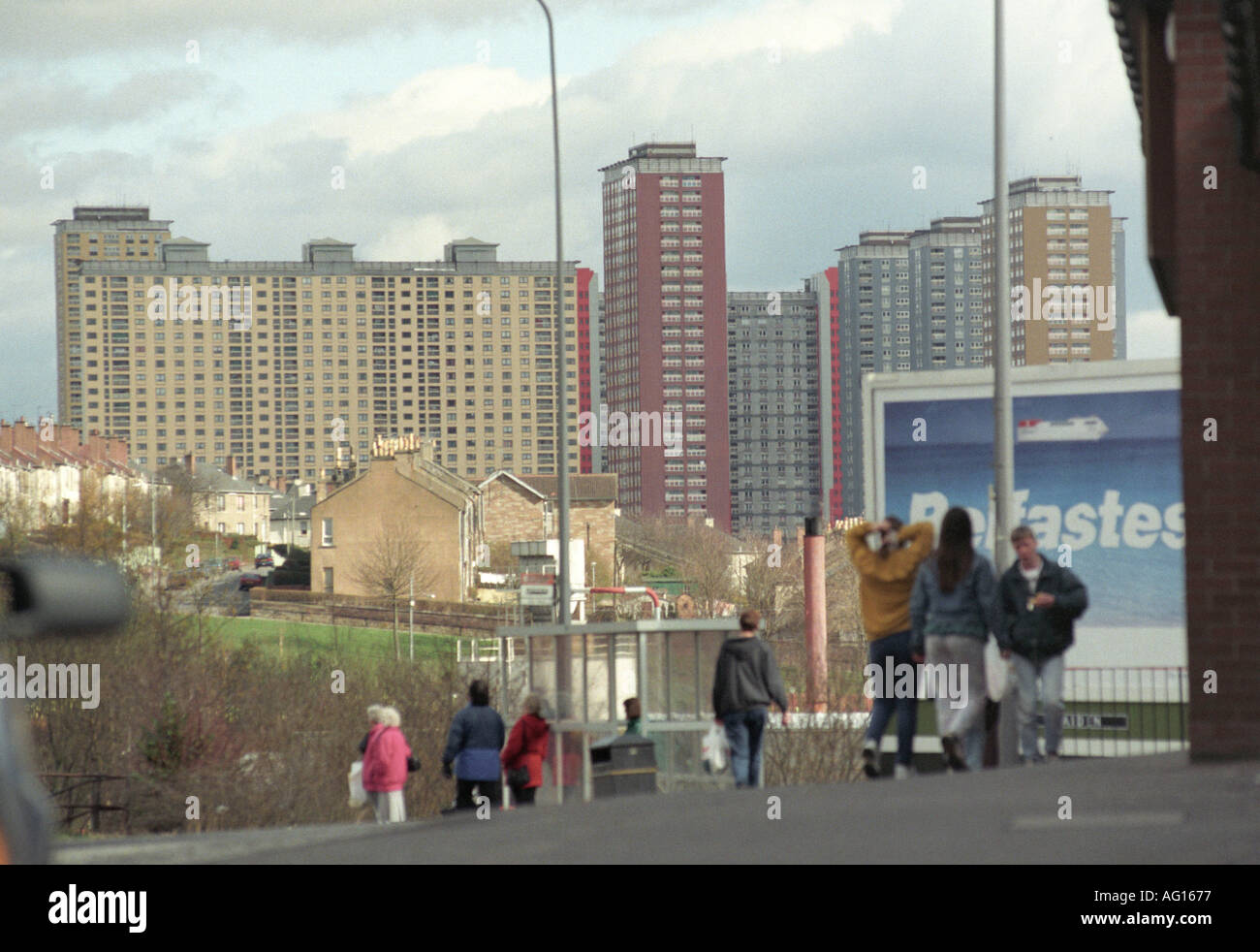 Red Road Flats Glasgow Scotland Stock Photo Alamy
