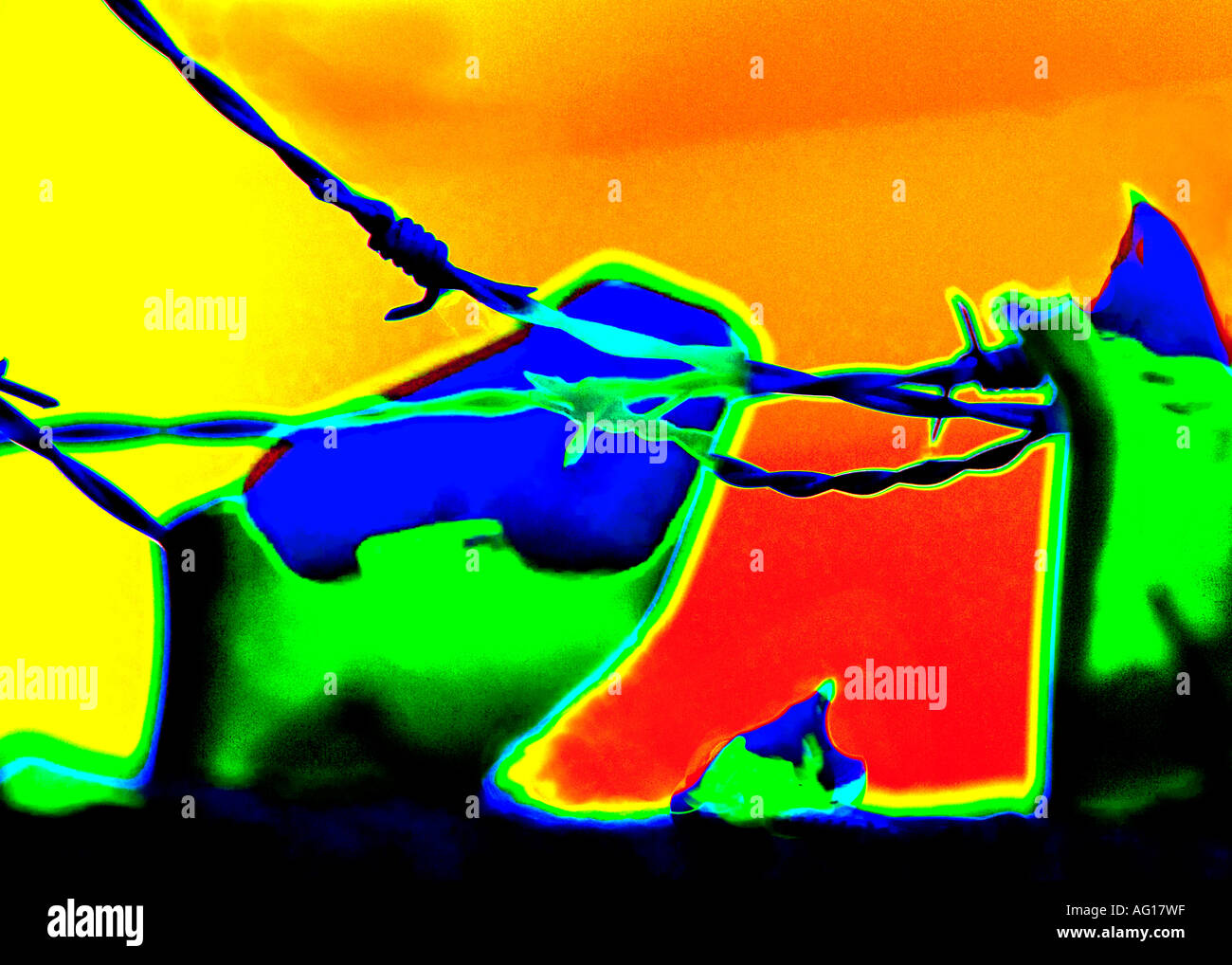 Broken glass on top of wall hires stock photography and images Alamy