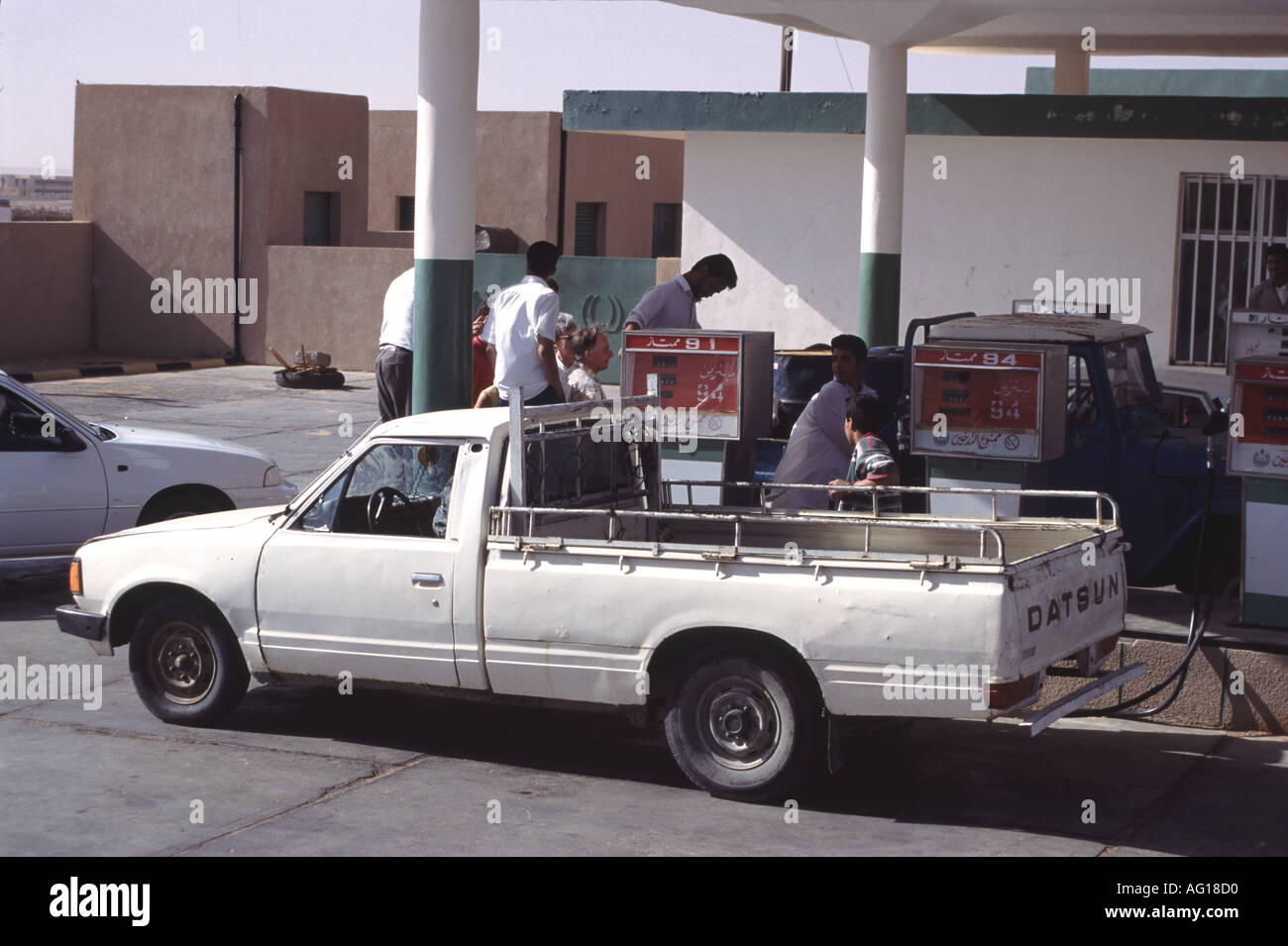 Libya fuel station Stock Photo Alamy
