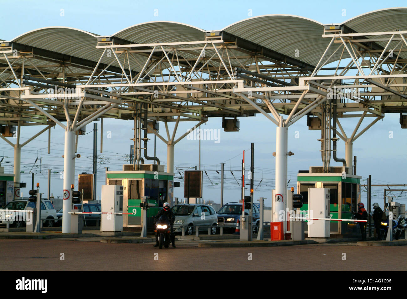Eurotunnel Terminal Checkin Folkestone Kent England UK M20 Stock Photo