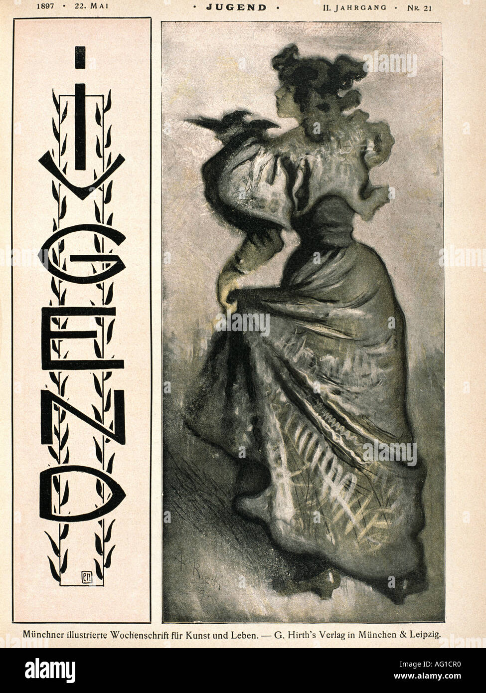 press/media, magazines, 'Jugend', Munich and Leipzig, 2. volume, number 21, 1897, , Stock Photo