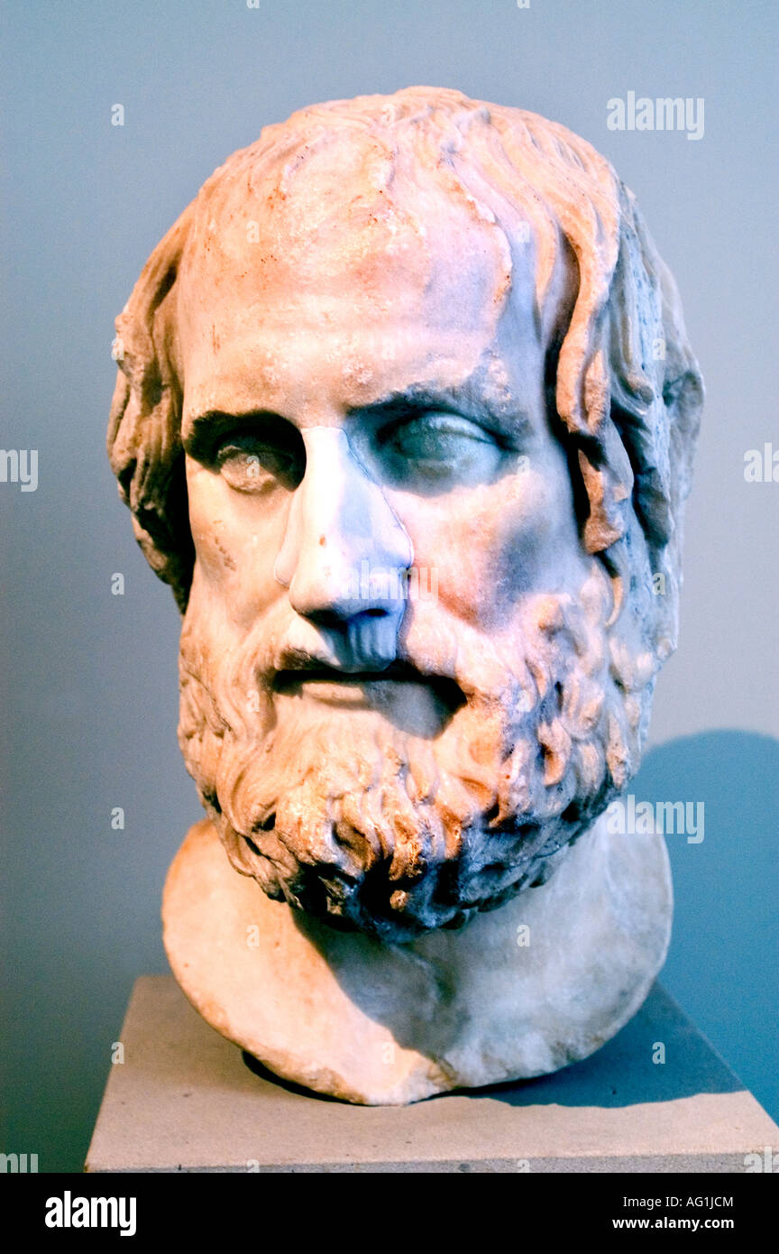 Euripides 480 BC - 406 BC  Athens Greece Greek Grecian Stock Photo