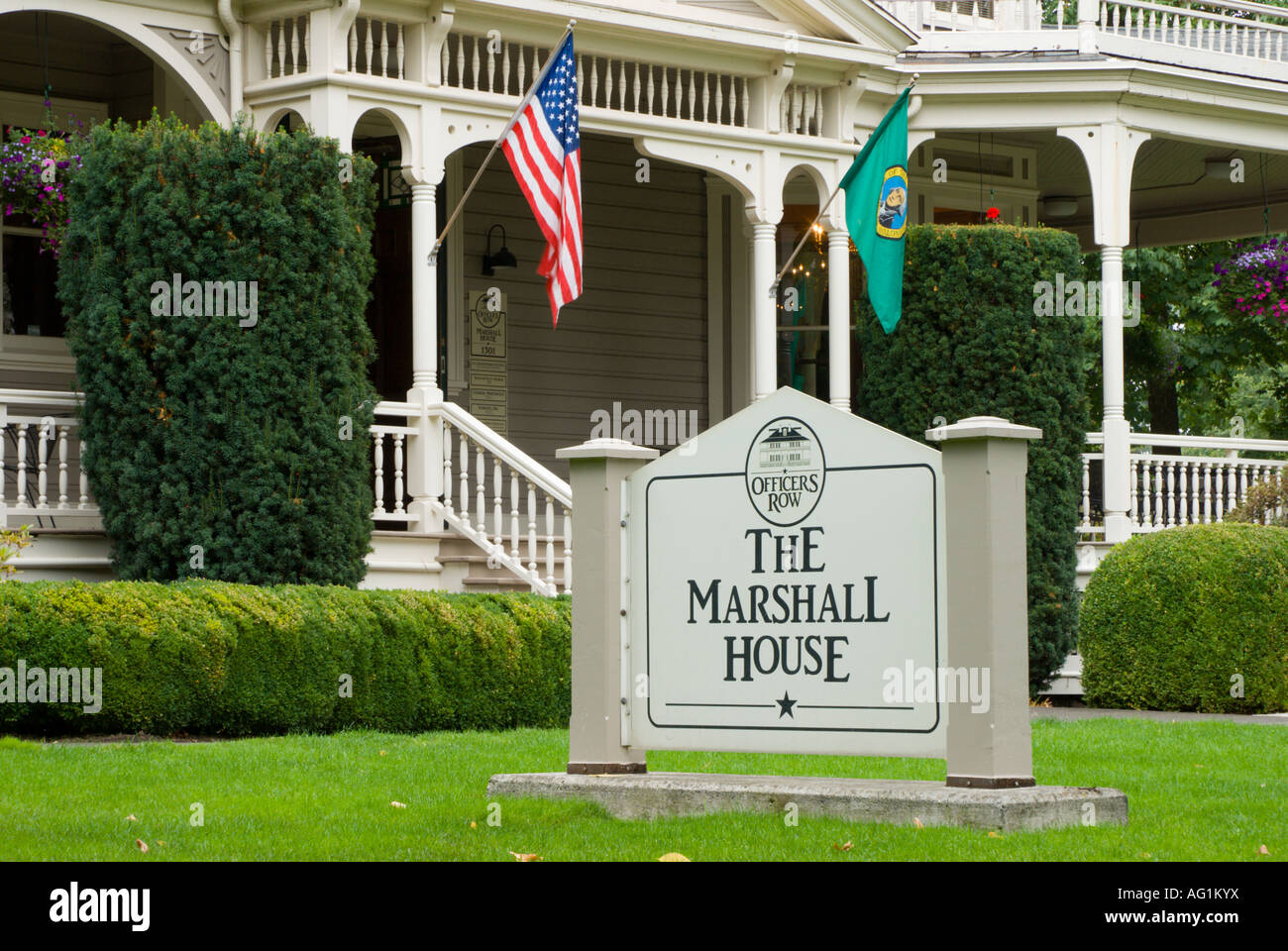 The Marshall House Officers Row Fort Vancouver National Historic Park Washington Stock Photo Alamy