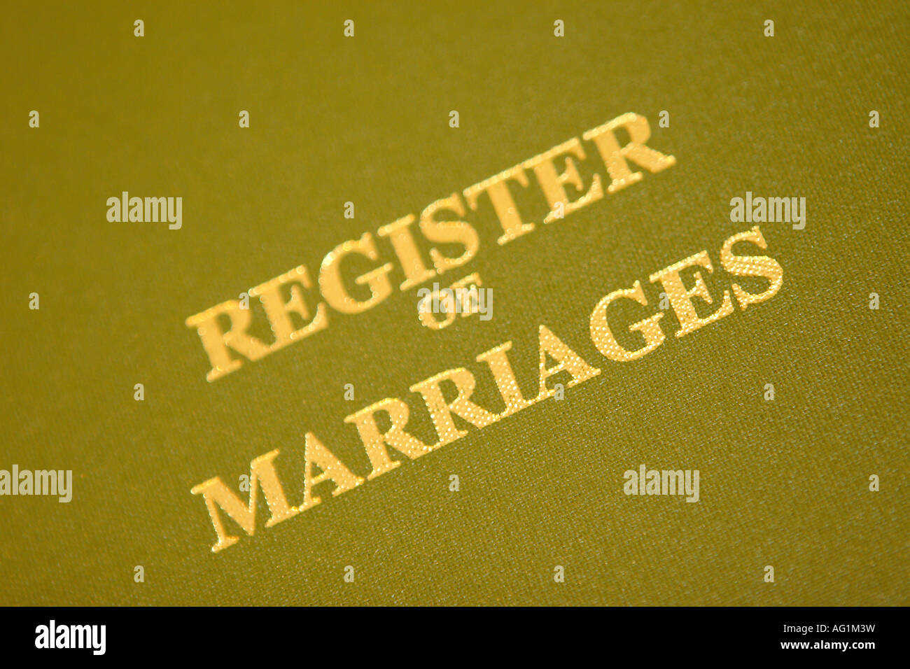 Register of Marriages Stock Photo