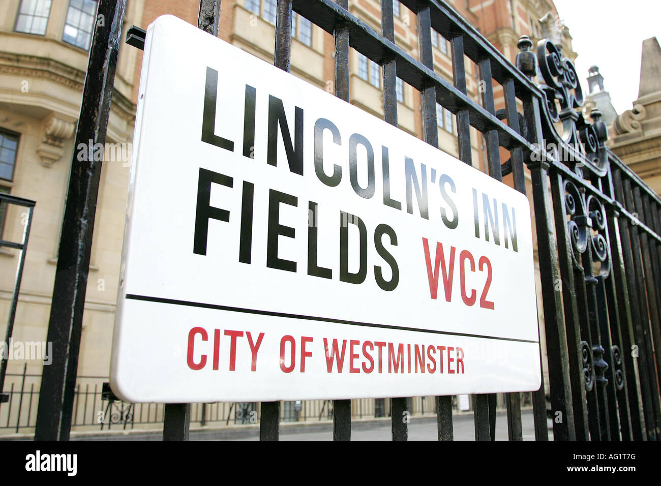 Lincoln's Inn Field London WC2 Stock Photo