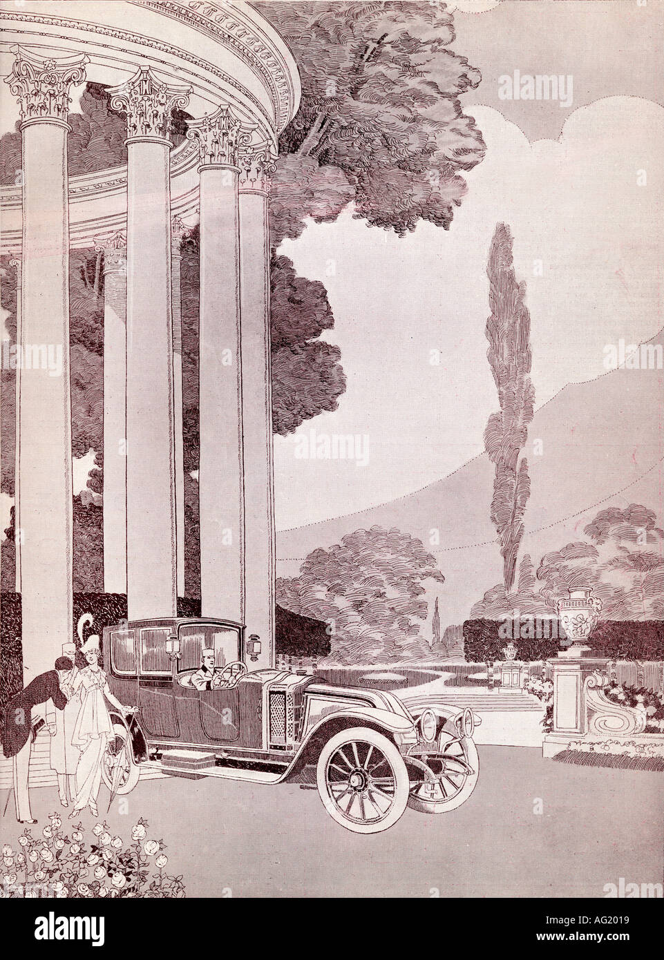 Advertisement for Renault Cars, 1914. Stock Photo
