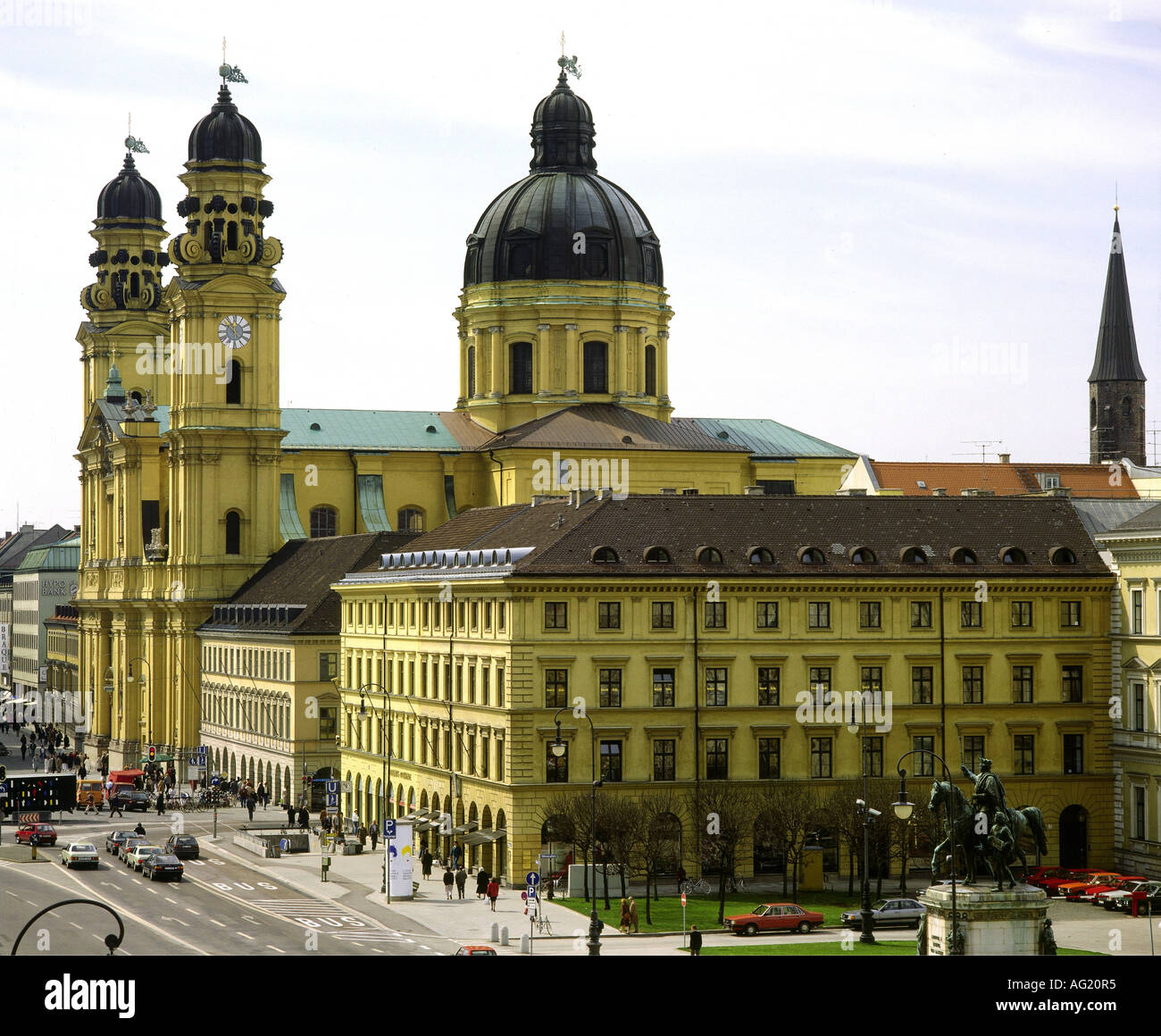geography / travel, Germany, Bavaria, Munich, churches, Theatiner Church St. Kajetan, exterior view, , Stock Photo