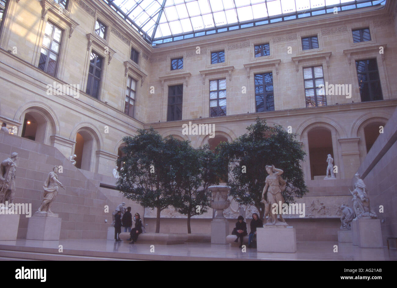 France Paris Inside the Louvre museum Stock Photo