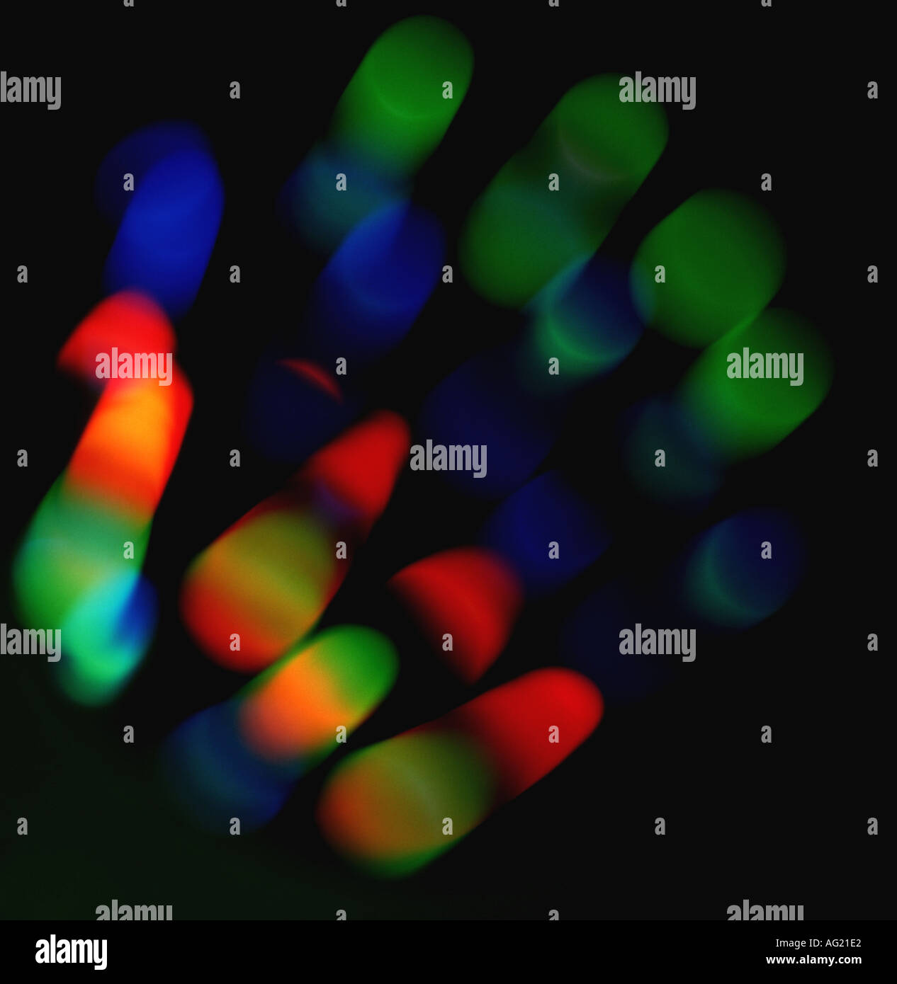 Abstract spectral colours Stock Photo