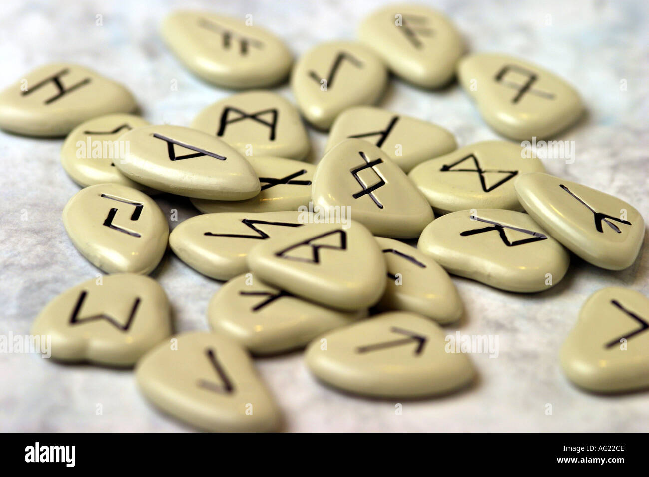 Rune stone script writing hi-res stock photography and images - Alamy image.