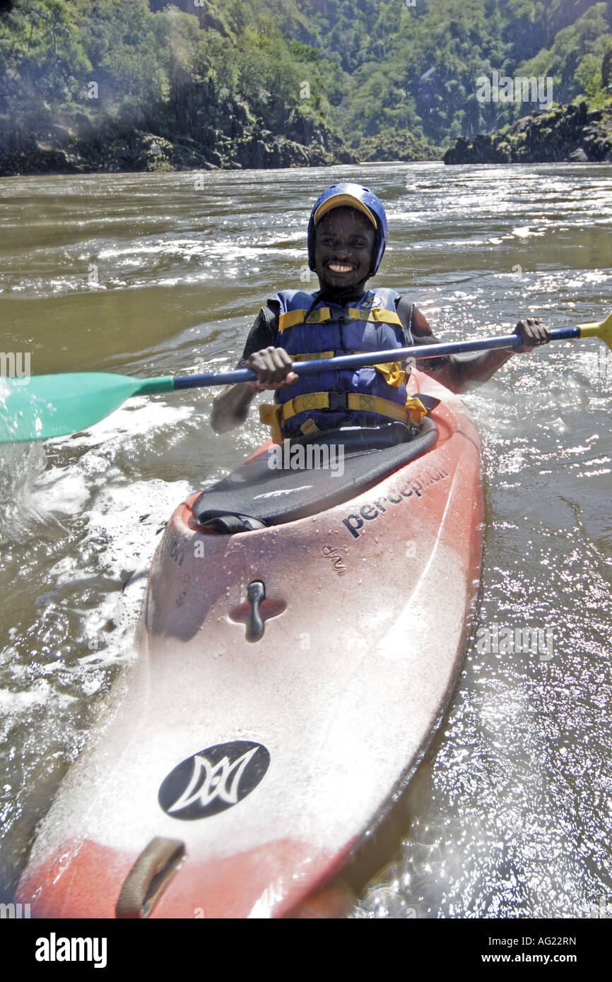 Zambezi river victoria falls kayaking hires stock photography and