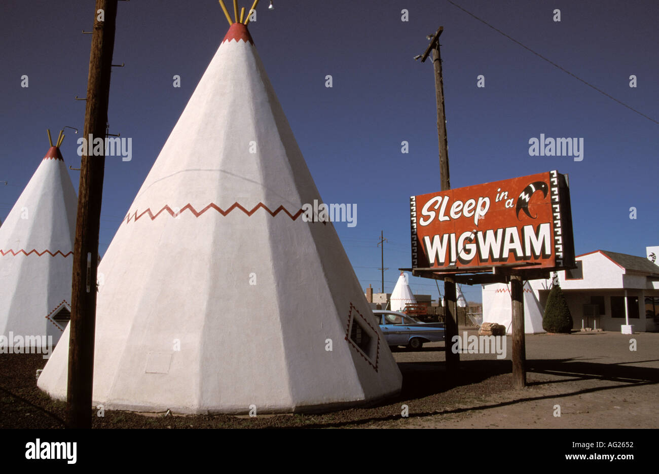 Holbrook Arizona USA Wigwam Motel Teepee Stock Photo 1058385 Alamy